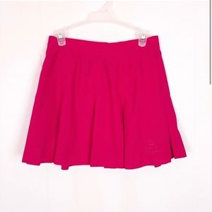 Hot pink mini skirt